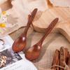 1~6PCS Wooden Spoons Non-Stick Honey Dessert Spoon Coffee Spoons Small Wooden Spoon Coffee Drink Stirrer Teaspoons Tableware