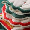 Thickened Christmas Hanging Hand Towels Cartoon Plush Hand Towel  Home Bathroom Kitchen Decor