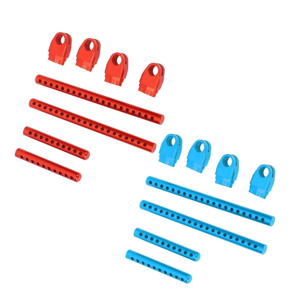 RC Car Shell Post Sturdy Shockproof Aluminum Alloy Car Shell Column with R Pins for 1:10 Road Racing