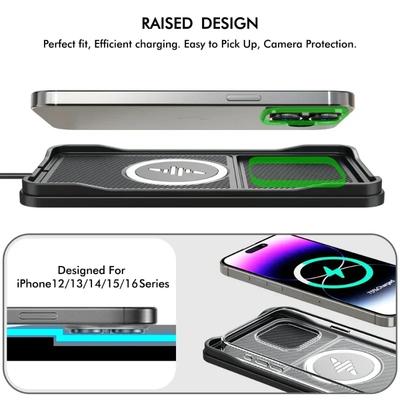 Car Wireless Charger Pad USB Cable For iPhone 17 16 15 14 13 12 Pro Max Samsung S25 S24 Xiaomi 17 Pro Max Fast Charging Station