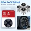 AACS1 4pcs/Box Car Tire Valve Caps Wheel Tyre Rim Stem Covers For Toyota TRD Camry Yaris Hilux Prius Avensis Auris Corolla