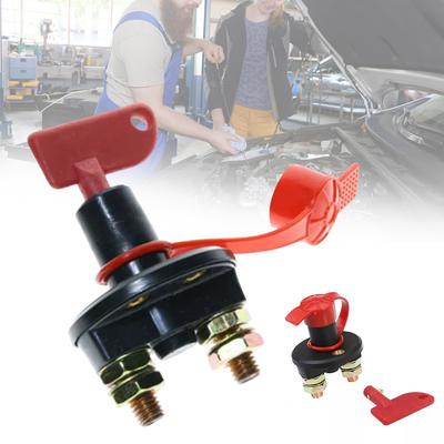 12V/24V Disconnect Battery Isolators Cut Off Kill Switch With Key Battery Power Isolators Kill Switch For Vehicle Motos