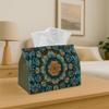 1pc Tissue Box Holder Seamless Pattern with Digital Illustration The Intricate Desig - Multifunctional Napkin Dispenser for Home Party Car Decor - Dec