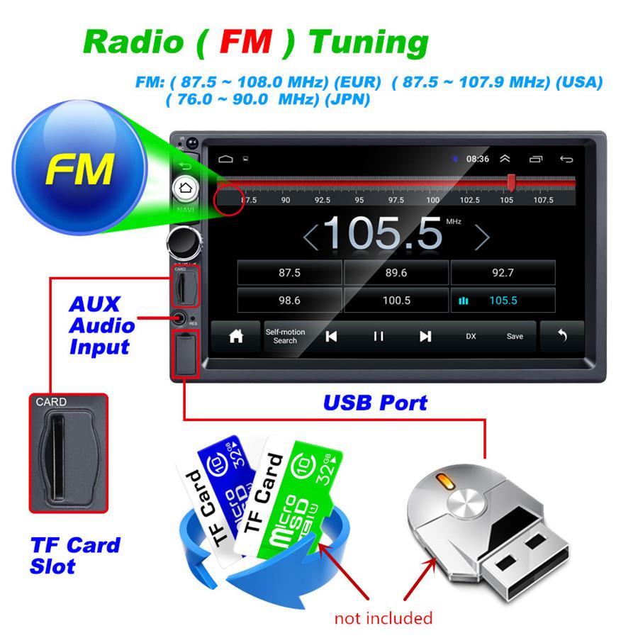 QUAD-core Android 8.1 Car Mp5 GPS Player + Phonelink+  +Bluetooth +FM