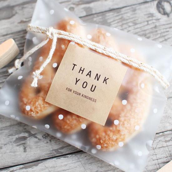 100Pcs Self Adhesive Christmas DIY Cellophane Party Treat Cooky Candy Gift Bags