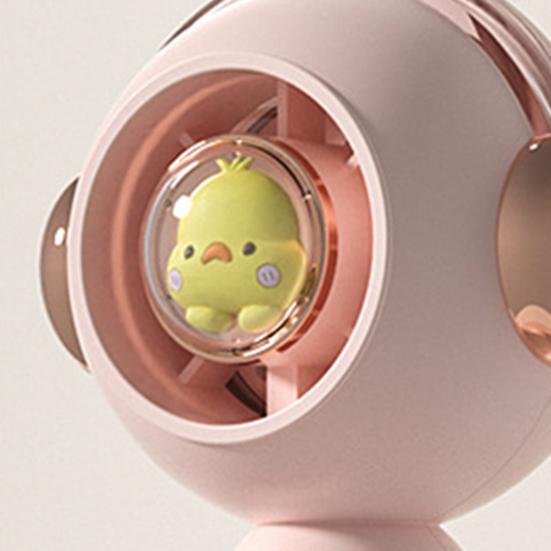 Spray Fan Cartoon Pet Shape Quiet Silent Motor USB Rechargeable Multi-Speed Wind Humidification Handheld Portable Mist Fan