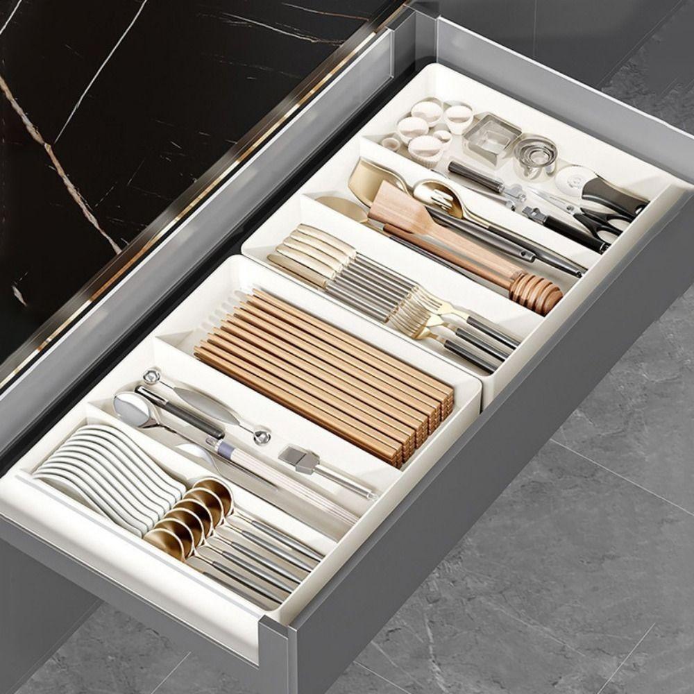 Scalable Stationery Container Retractable Hidden Drawer Cabinet Storage Drawer  Utensil