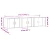 Wall Mounted TV Cabinets Set of 3 Grey Sonoma 57 x 34.5 x 40 cm