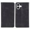 For iPhone 17 Case Strong Magnetic PU Leather Phone Cover Calf Texture