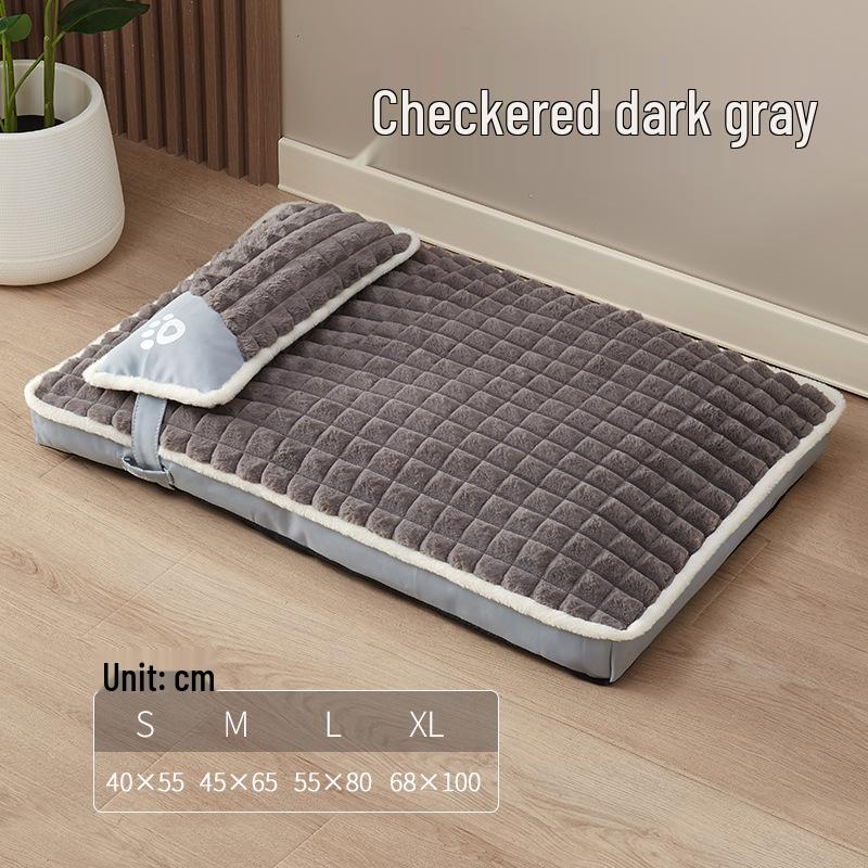 Removable and Washable Pet Bed for All Seasons - Dog and Cat Cushion Mat