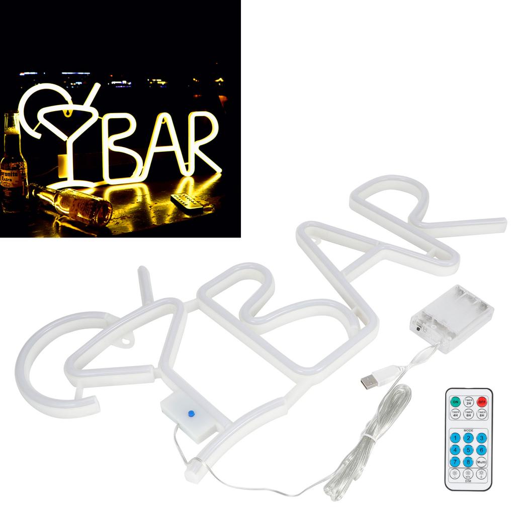 English Letter Modeling LED Light Bar Party Home Hanging Decorative Lamp Accessory