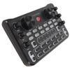 Live Sound Card with Multi Sound Effects Bluetooth Noise Reduction Sound Mixer Board for Mobile Phone Karaoke Broadcast