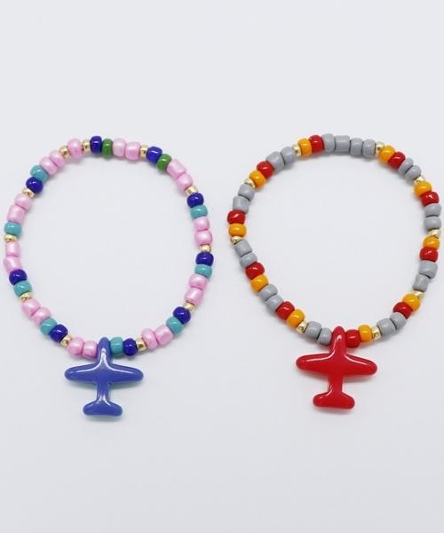 Bonbeau Formica Airplane Beads Bracelet Formica Two-Tone Airplane Bead Bracelet