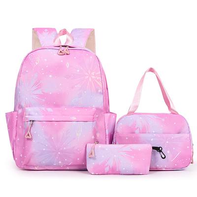Dreiteiliges Rucksack-Set Niedliche große Schülertasche für die Schule, lässiger Reiserucksack