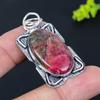 Rhodonite Gemstone Handmade 925 Sterling Silver Gift Jewelry Pendant 2.05" j5U15