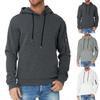 Herr Casual Hoodie Långärmad Sweatshirt Jacka Träningsjacka Tröja Topp