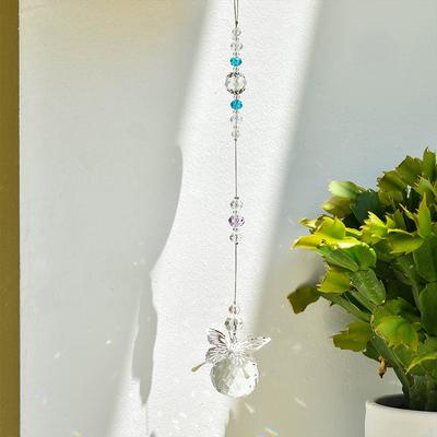 Attrape-soleil Prisme Cristal Boule Arc-en-ciel Attrape-soleil Papillon Ornements Suspendus Ornement Suspendu en Cristal Pendentif Fenêtre Cryst