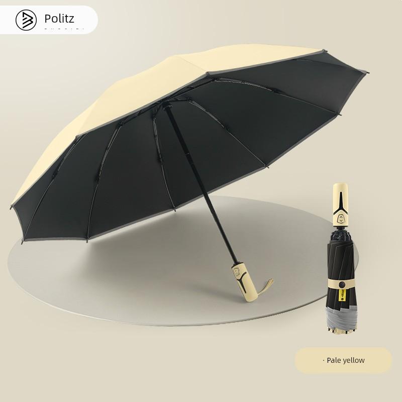 Fully Automatic Reverse Umbrella for Cars, Dual-Use for Sun and Rain, One-Touch Full Retraction, Sun Protection, Foldable with Reflective Strips