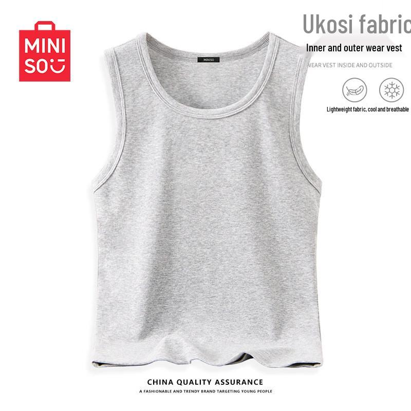 MINISO Women s Slim-Fit Round Neck Camisole XXL