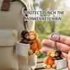 Fashion Punch Monkey Keychain Accessories Bag Kawaii Cute Animal Key Ring Chains Jewelry Fans Friends Birthday Gifts