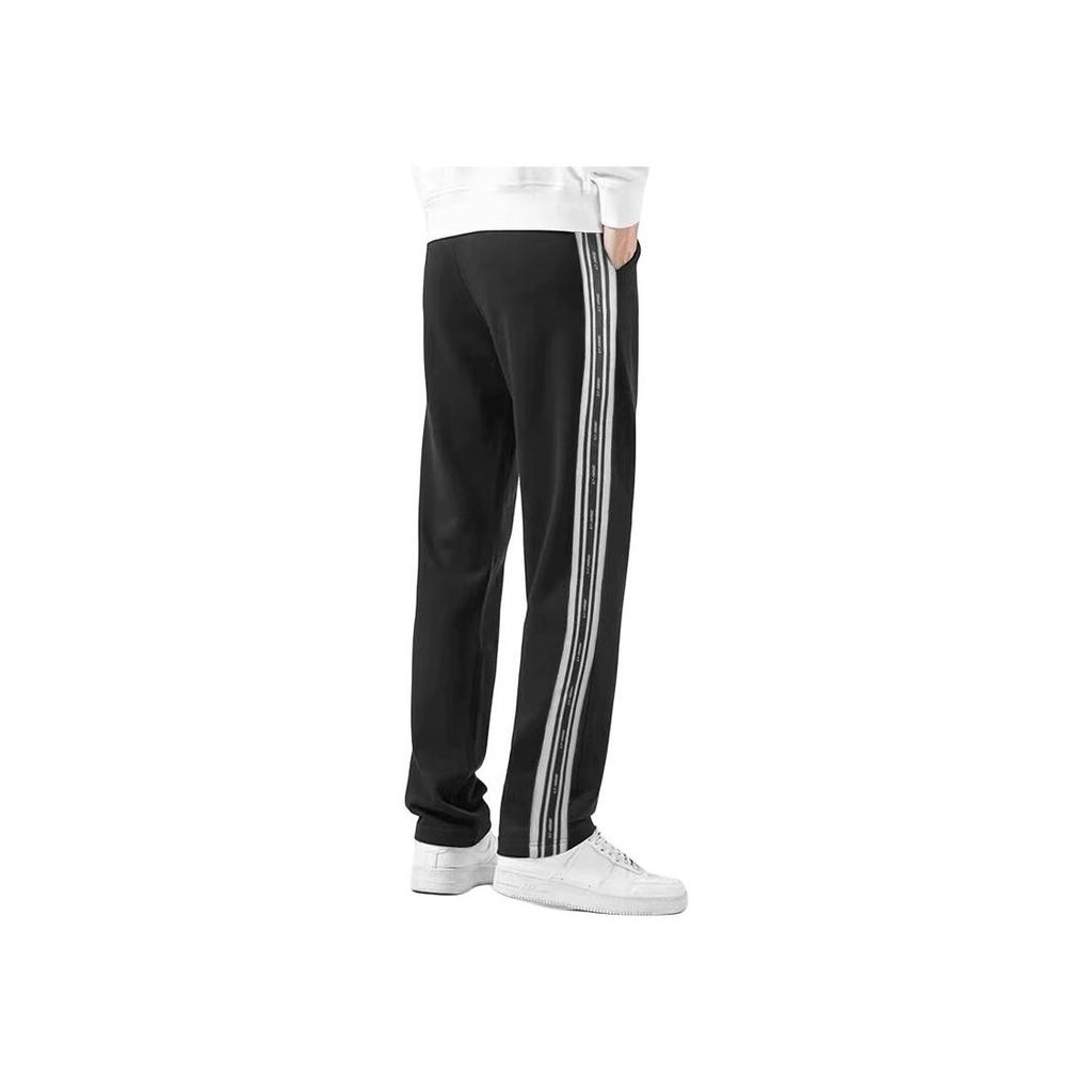 Li Ning Loose Fit Straight Leg Knit Sports Pants Men Bottoms AKLTE03-1