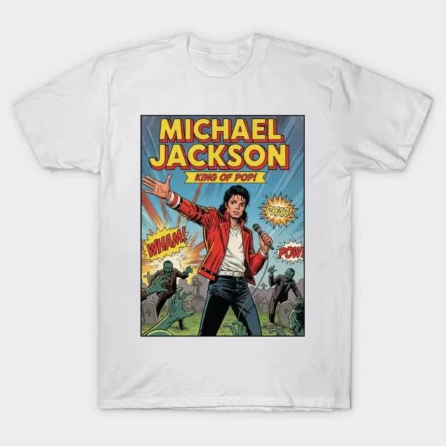 2026 New King Of Pop Michael Jackson Print Unisexs Crew Neck Cotton Short Sleeve Loose Fashion Unisex And Unisex Comfortable TShirt