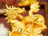 Flocked Gold Dragon Zodiac Ornament for Year of the Dragon - Wealth-Attracting Decoration and Business Gift