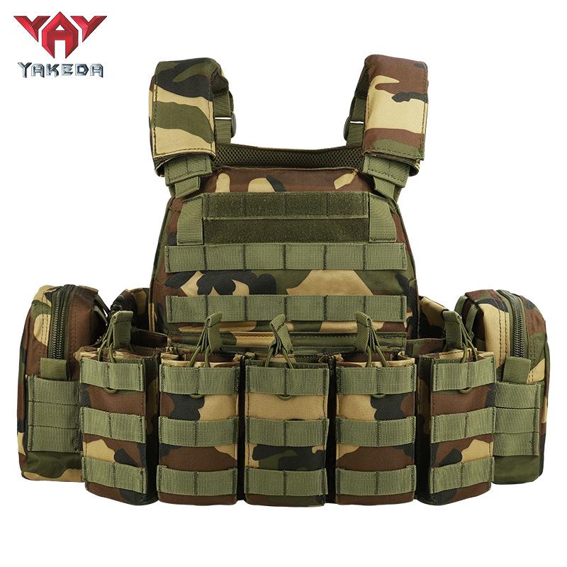 YAKEDA Breathable MOLLE Camouflage Tactical Vest for Outdoor Training
