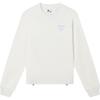 FILA Official Womens Pullover Sweatshirt 2023 Autumn Fashion Casual Simple Round Neck Knit Top Women tops White F11W338208FWT