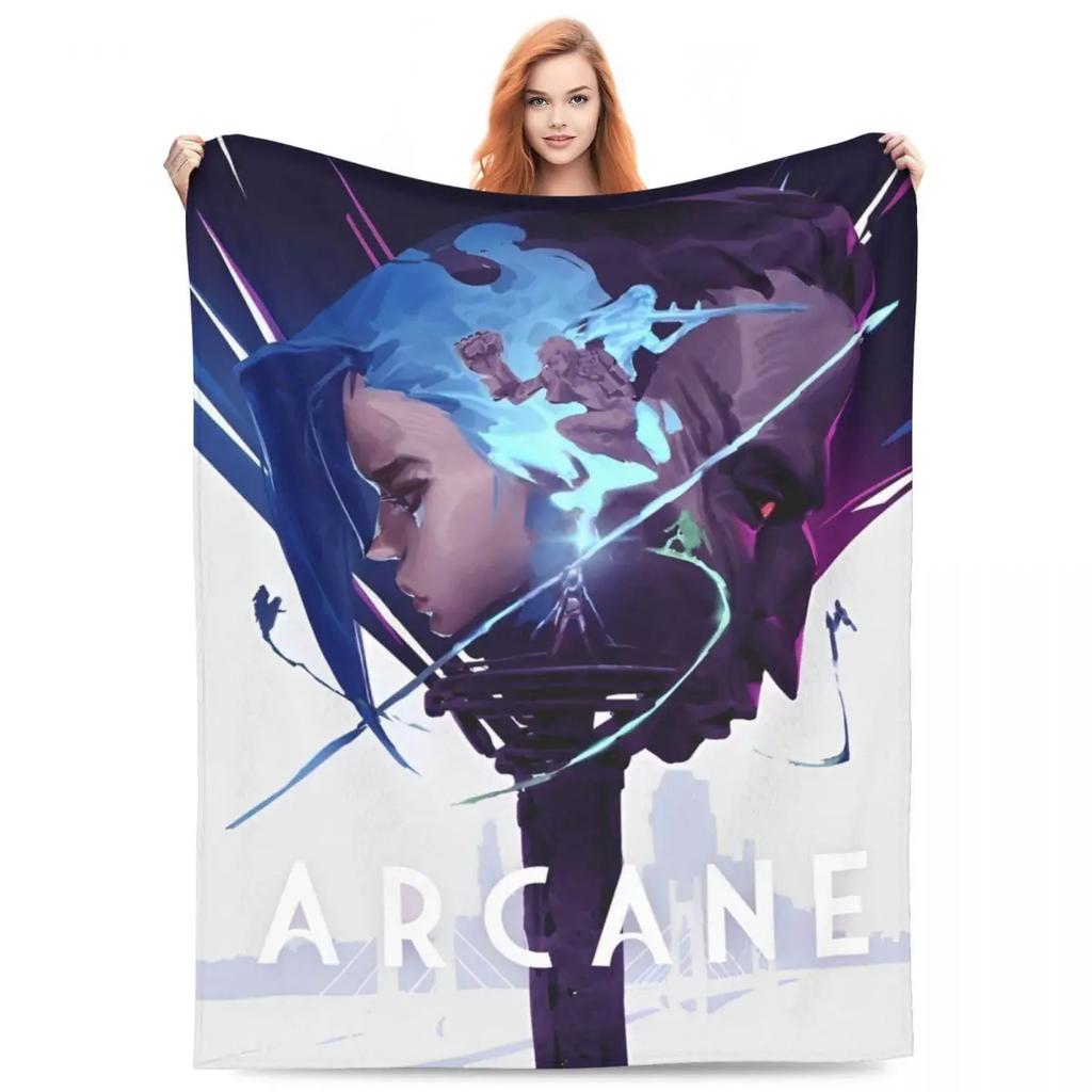 Caitvi Arcane Blankets Action Adventure Wool Awesome Warm Throw Blankets for Chair Covering Sofa Decoration