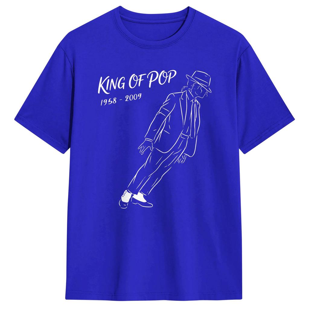Unisexs TShirts Michael Jackson Dancer Awesome Pure Cotton Tee Shirt Short Sleeve T Shirts Round Neck Clothing Printed