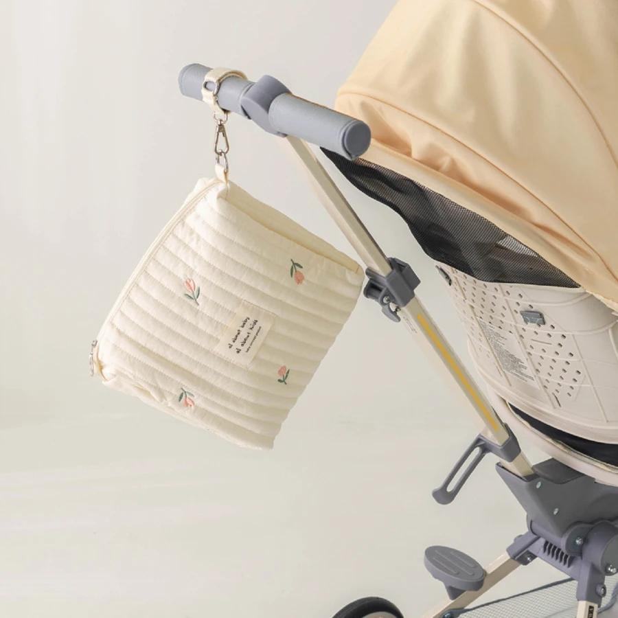 Zipper Newborn Baby Diaper Bag Nappy Pouch Travel Stroller Storage Bags New Mommy Bag Cute Print Embroidery Mommy Bag