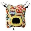 Warm Plush Bird Hanging Cave     Hammock Hanging Winter Birds Cage (L Owl)