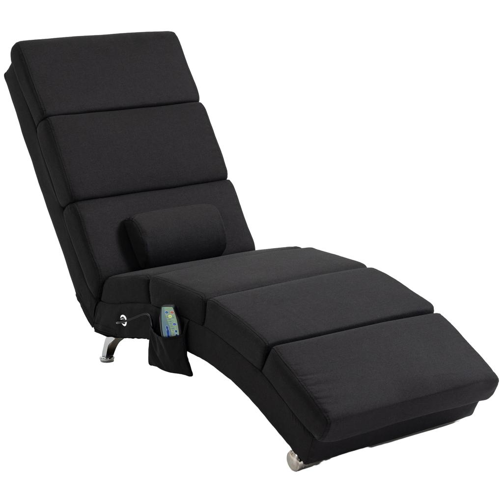 Massage Chair, Relaxation Chair, Recliner with 8 Vibration Points, 5 Modes, 56 x 168 x 84 cm, Black