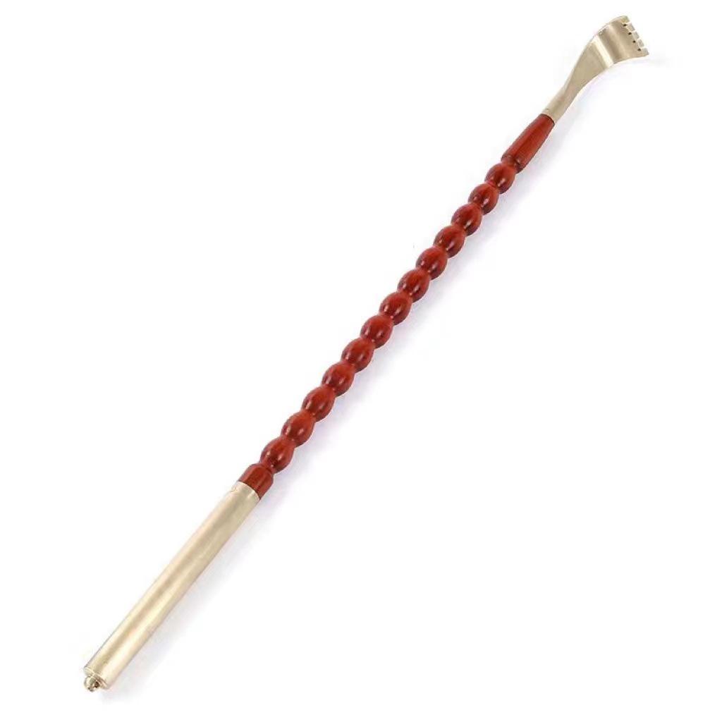 

Сандаловое дерево Медная чесалка для спины - Деревянный инструмент для облегчения зуда головы