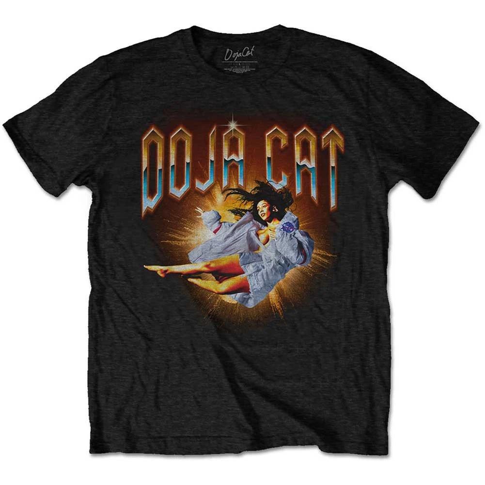 Men s Doja Cat Planet Her Space Slim Fit T-shirt Large Black XS