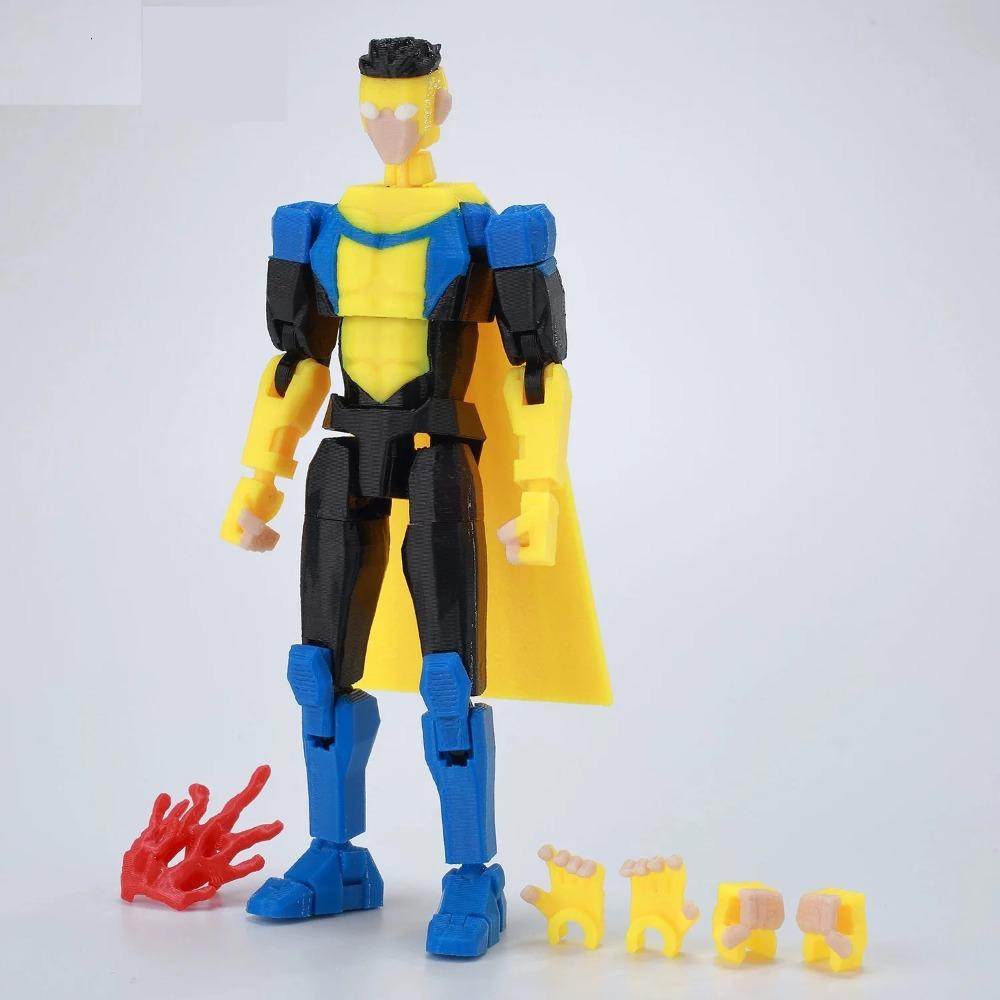 3D Printed Multi-Jointed Articulated Doll Anime Action Figure Model Finished Ornament Birthday Gift