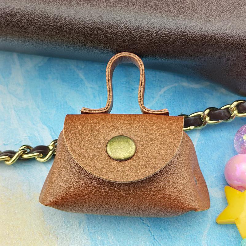 Retro Change Bag Mini Small Bag Pendant Mini Earphone Storage Bag Pendant Mini Change Bag Premium Sense Diy