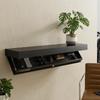 Solid Color Wooden Magic Flap Shelf Wall Mounted Decorative Hidden Shelves with Secret Compartment Space Saving