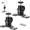 NEEWER Mount Ring Light Wall Bracket with Removable Ball for Flash Studio Maximum TS008 2-Pack T-Type Wall/Ceiling Head, 5/8" Stud, 1/4" Screw,