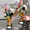 DIY Flower Trophy for Competition Achievement Award Bouquet Wrapping Package  Graduation Season