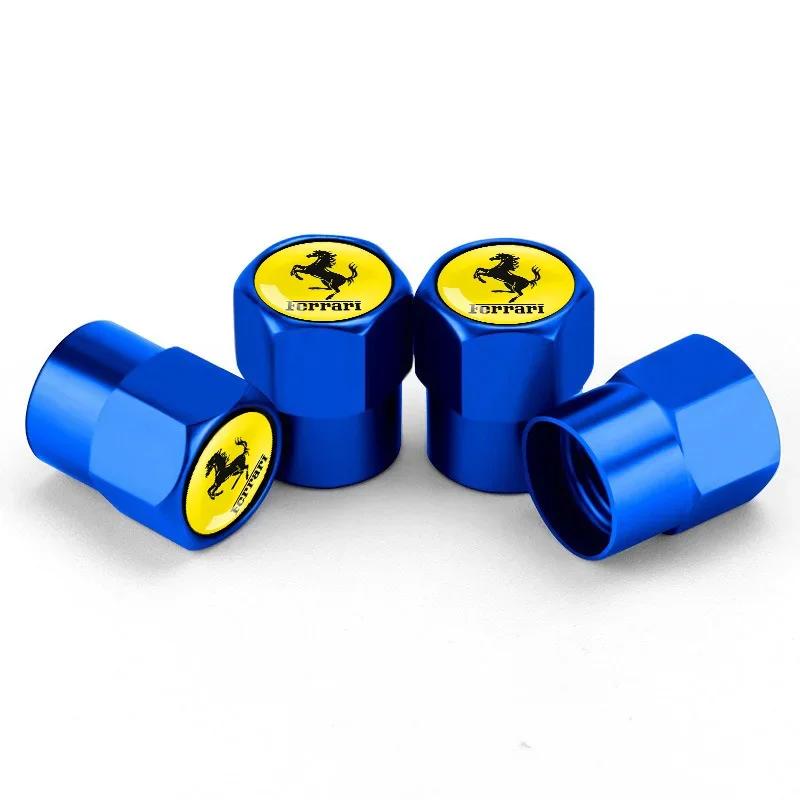 Aluminum Alloy Car Wheel Tire Valve Stems Cap Tire Valve Cover For F-Ferrari SJ 488 812 296 F8 R Competizione LaFerrari Daytona HS9