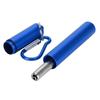 Stainless Steel Retractable Portable Straw Kit(Blue Aluminum Case Straw+Brush+Carabiner )