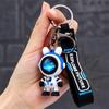 Cute Cartoon Astronauts Bear Keyring Delicate Simple Couple Dolls Pendant Creative Backpack Decoration Accessories Gifts