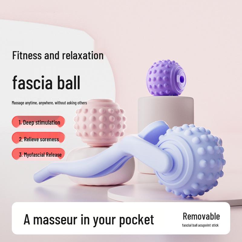 Baldır, Uyluk, Boyun ve Ayak Tabanı için Y Şekilli Kas Gevşetici Rulo - Tüm Vücut Yoga Fitness Masaj Aleti