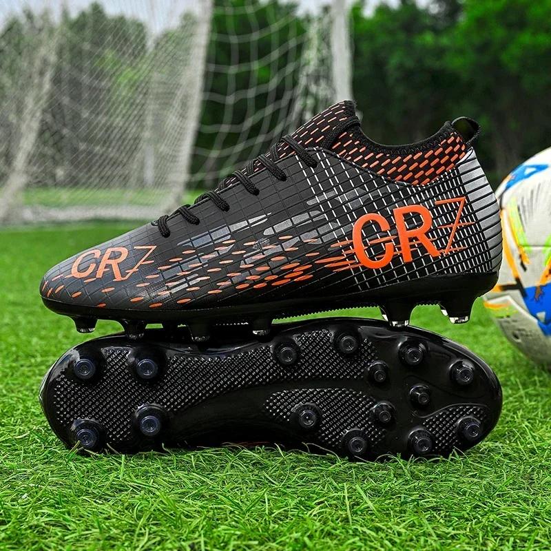 

New Men Professional Football Boots Unisex Drop Shipping Breathable Sports Soccer Shoes Cleats Outdoor Ultralight Non-slip Light 35