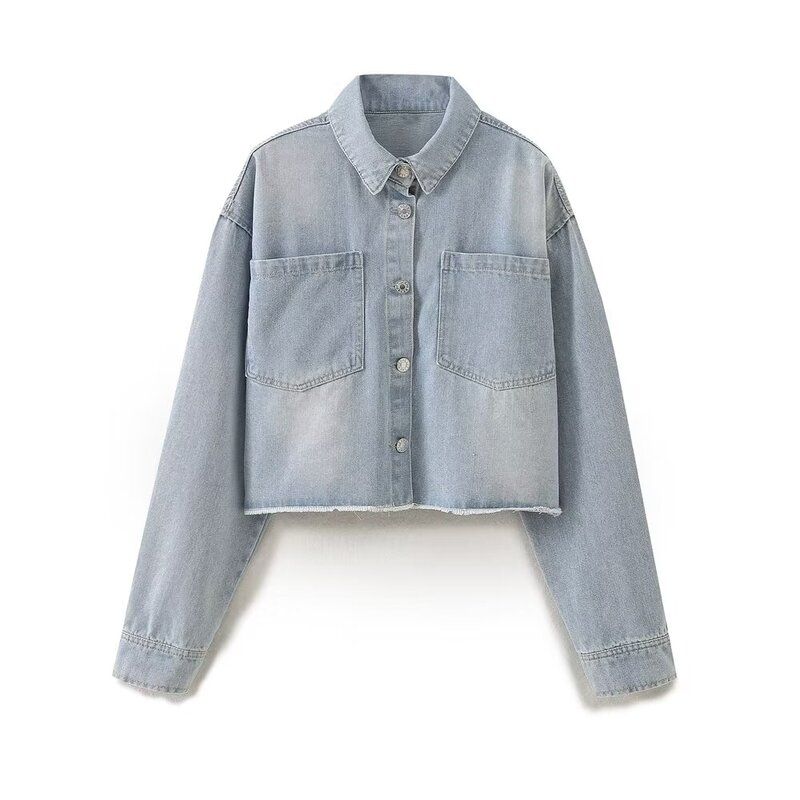 Fashion Style 2024 Spring New Arrival Women's Clothing Casual All-Matching Short Denim Jacket Coat 1879032 406
