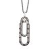 Double Ring Boys Hip Hop Versatile Unisex Simple Men's and Women's Pendant Necklace