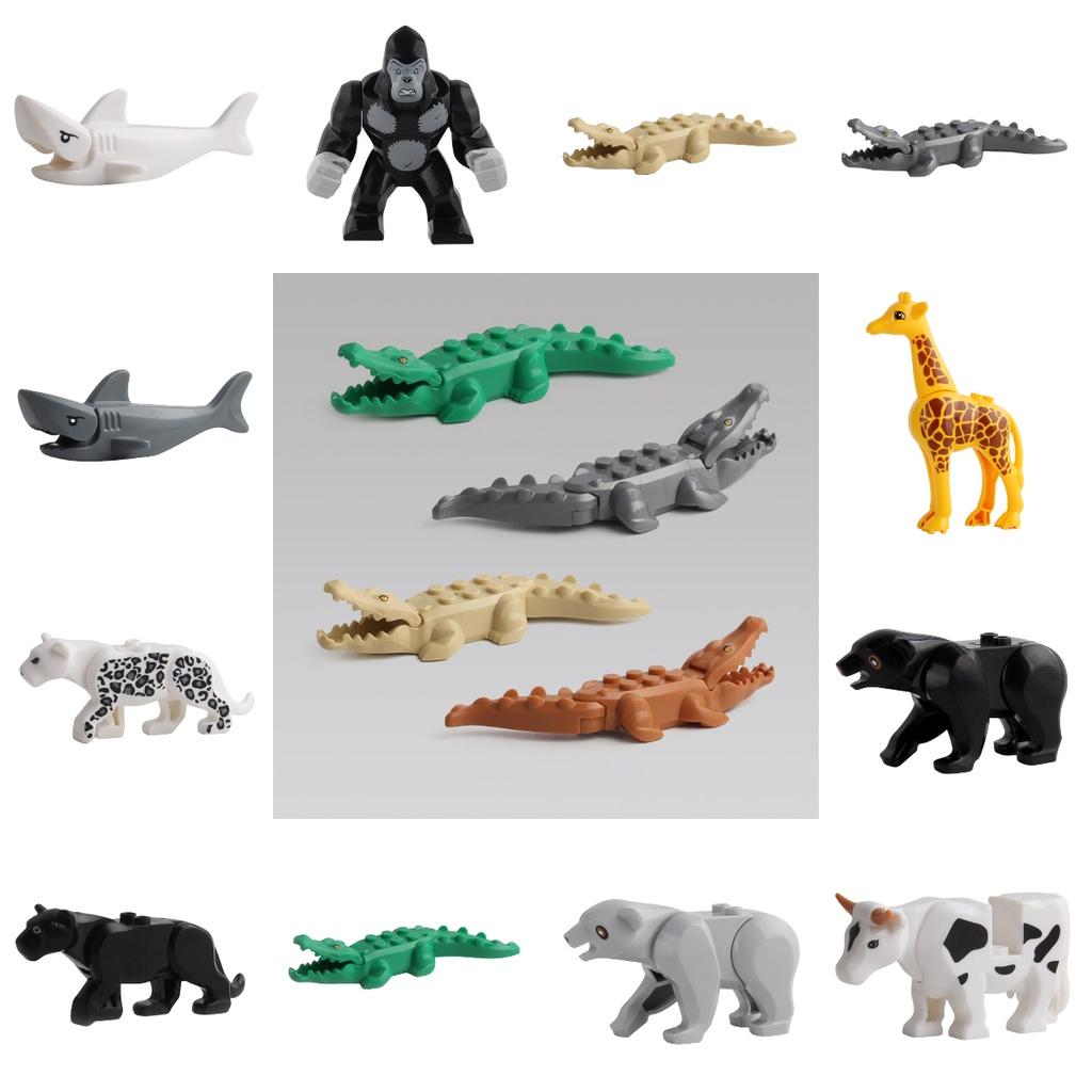 3d Animal Crocodile Building Blocks Diy Plastic Toy Gift For Kids