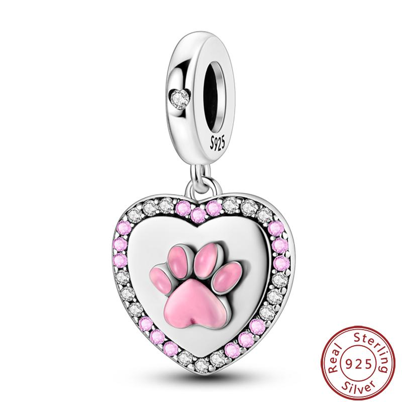 Copper Sincere Emotions Multiple Styles Heart-Shaped Romantic Charms Beads 3Mm Diy Fine Jewelry Making